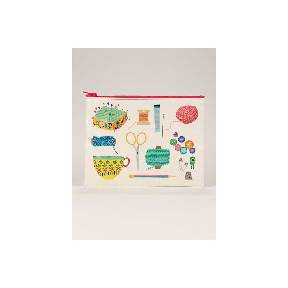 BlueQ, Pouch, Art & School, 7.25"x9.5", Zipper, Sewing Kit, 776217